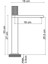 Yüksek Lavabo Bataryasi Mat Si̇yah FK-9125 2