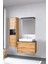 Turkuaz Duru Etajerli Lavabo 60*40CM - Matia 80 Alt Modül 2