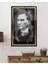 Gold Şerit Atatürk Portresi Siyah Beyaz Cam Tablo, Uv Baskılı ve Temperli, Hediyelik 46X71 cm 1