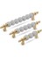 Polimer Boncuk Lüks Modern Dolap Çekmece Kulpları 2 Adet 192 mm Altın Boncuk 1
