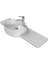 Turkuaz Cerastyle Harmony Etajerli Lavabo 100*37,5 cm (Soldan Hazneli) 1