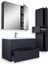 Home Madrid 80 cm Mdf Banyo Dolabı Seti ve Boy Dolabı Antrasit 2