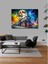 Kanvas Tablo Dolunay ve Buharlı Tren 70X100 cm 3