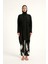 Siyah Tam Kapalı Tesettür Mayo – Asimetrik Kesim, Trençkot Stil, M2503-3 5