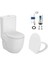 Norm 501 Duvara Sıfır Klozet + Norm Yavaş Kapak + Vitra Iç Takım Set 1