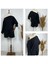 Grip&hug Kadın Kayık Yaka Oversize Asimetrik Bluz ve Şort Iki Iplik Takım 2