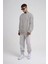 Unisex Biskilet Yaka Üç Iplik Sweatshirt - Gri 2