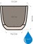 KRS-383 Dekoratif Plastik Mercan Kare Saksı 1.8 Litre No 3 Bej 3