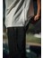 Unisex Yandan Fermuarlı Parçalı T-Shirt - Beyaz 3