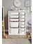%100 Mdf - Medium Duo 12 Sepetli Oyuncak Dolabı (MEDIUMDUO12SEPET-2B-3O-7K-BEYAZ) 1