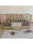 Montessori Doğal Ahşap 98 cm Özel Bebek ve Çocuk Karyolası 1