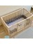 Montessori Doğal Ahşap 98 cm Özel Bebek ve Çocuk Karyolası 4
