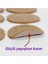 Yapışkanlı Yuvarlak Keçe Masa Sandalye Parke Zemin Ayak Koruyucu Kaydırmaz 20 mm Keçesi (50'li̇ Paket) 3