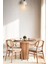 Florina Natural Ahşap Yuvarlak Masa Sandalye Takımı 90X90 1