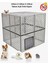 1,2m x 1,2m x 1,2m Alt Açık, Üst Kapalı Köpek, Tavşan, Kedi Kafesi Antrasit 1