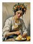 Kahvaltı Hazırlayan Kadın Mdf Tablo 25CMX 35CM 25X35 cm 1