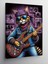 Kanvas Tablo Rock Gitaristi Rakun 50X70 cm 1