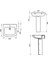 Plaza Lavabo 60 cm plz 1701, Kolon Ayak (Tam Ayak) Plz 1702 2