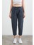 Beli Bağlamalı Straight Keten Pantolon 6