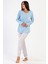 Kadın Interlok Uzun Kol Pijama Takım , 404141 1