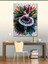 Kanvas Tablo Renkli Fon Balerin 100X140 cm 2