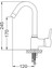 Çağla Mix Eğik Kuğu Lavabo Musluk Bataryası CM101 2