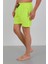 Akbeniz Erkek Fermuarlı Cepli Deniz Şortu Neon Yeşil 5