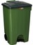 SY-4265 Yeşil 85 Lt Köşeli Pedallı Tekerlekli Çöp Kovası 1