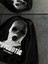 Kışlık Bisiklet Yaka Baskılı Sweatshirt - Siyah 3