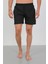 Akbeniz Erkek Fermuarlı Cepli Deniz Şortu Siyah 5