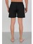 Akbeniz Erkek Fermuarlı Cepli Deniz Şortu Siyah 6