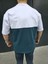 Unisex Torba Cep Detaylı Parçalı T-Shirt - Lacivert 4