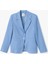 Yeni Sezon Viskon Keten Karışımlı Düğmeli Uzun Kollu Cepli Kruvaze Blazer Ceket 3
