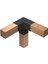 14 x 14 Ahşap Kirişler Için Triflex 3 Kollu Pergola Köşe Kiriş Braketi 1