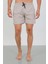 Akbeniz Erkek Fermuarlı Cepli Deniz Şortu Bej 5