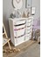 %100 Mdf - Small Duo 10 Sepetli Oyuncak Dolabı (SMALLDUO10SEPET-2B-2O-6K-BEYAZ) 2