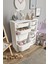 %100 Mdf - Small Duo 10 Sepetli Oyuncak Dolabı (SMALLDUO10SEPET-2B-2O-6K-BEYAZ) 4