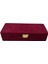 Keten Kumaş Bordo Sergileme Kutusu, 25X10 Cm, Şık ve Kullanışlı Tasarım 2