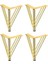 Metal Gold Demi̇r Ayak 12 Cm(4 Adet) 1