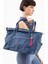 Kadın Büyük Boy Omuz veya Seyehat Çantası BNT1575 - Lacivert 3