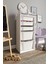 %100 Mdf - Medium Mono 5 Sepetli Oyuncak Dolabı (MEDIUMMONO5SEPET-2B-3O-BEYAZ) 1