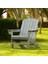 Ahşap Bahçe Sandalye Gri Adirondack 1