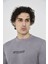 Unisex Bisiklet Yaka Slim Fit T-Shirt- Gri 4