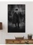 Siyah Beyaz Pardesülü Atatürk Cam Tablo, Uv Baskılı ve Temperli, Hediyelik 90X60 cm 1