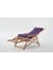 Most Sunbed Şezlong Su Bazlı %100 Ağaç Outdoor Mor Kumaş Silikon Dolgu(Evinize Teslim) Mor 3