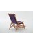 Most Sunbed Şezlong Su Bazlı %100 Ağaç Outdoor Mor Kumaş Silikon Dolgu(Evinize Teslim) Mor 4