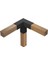 9 x 9 Ahşap Kirişler Için Triflex 3 Kollu Pergola Köşe Kiriş Braketi 2 Parça 2