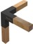 9 x 9 Ahşap Kirişler Için Triflex 3 Kollu Pergola Köşe Kiriş Braketi 2 Parça 3