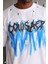 Unisex Oversize Kolye Dahil T-Shirt - Beyaz 1