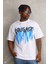 Unisex Oversize Kolye Dahil T-Shirt - Beyaz 2
